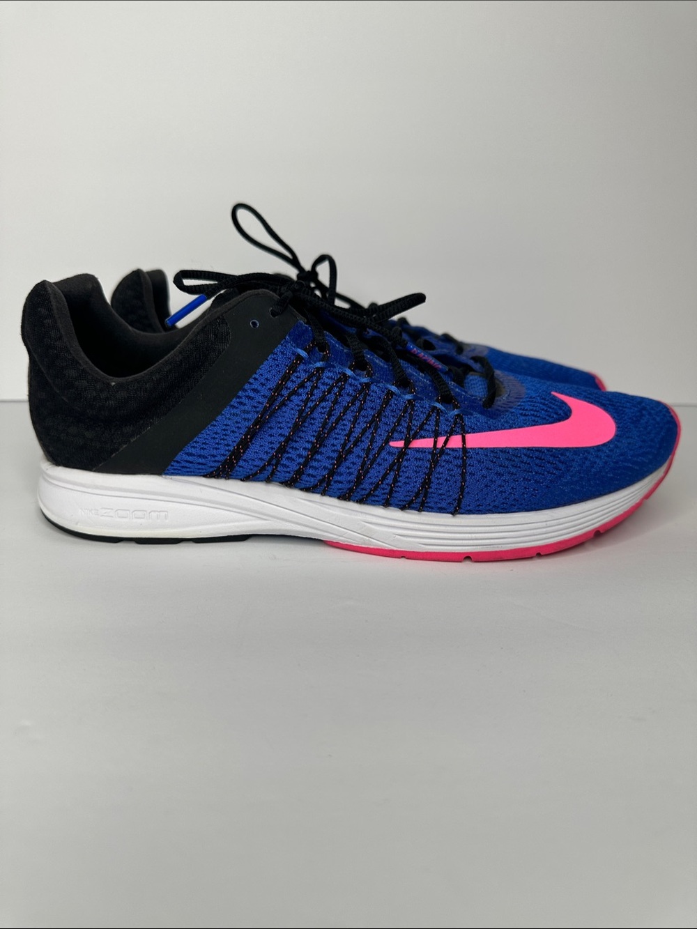 Nike Air Zoom Streak 5 Running Shoes Mens 10.5 Womens 12 (641318 400) Blue Pink